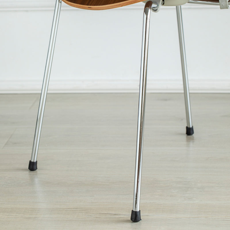 Silla de comedor de metal de estilo industrial, cocina, comedor, sillas laterales sin brazos