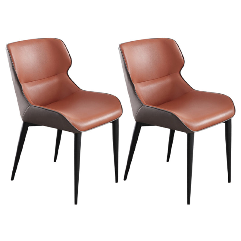 Chaise de salle à manger tapissée par Wingback en métal de chaise industrielle d'intérieur de bras