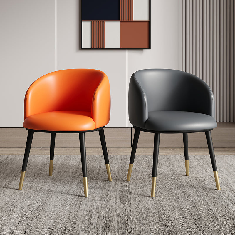 Sillas de comedor tapizadas de estilo escandinavo, silla con respaldo sólido para el hogar