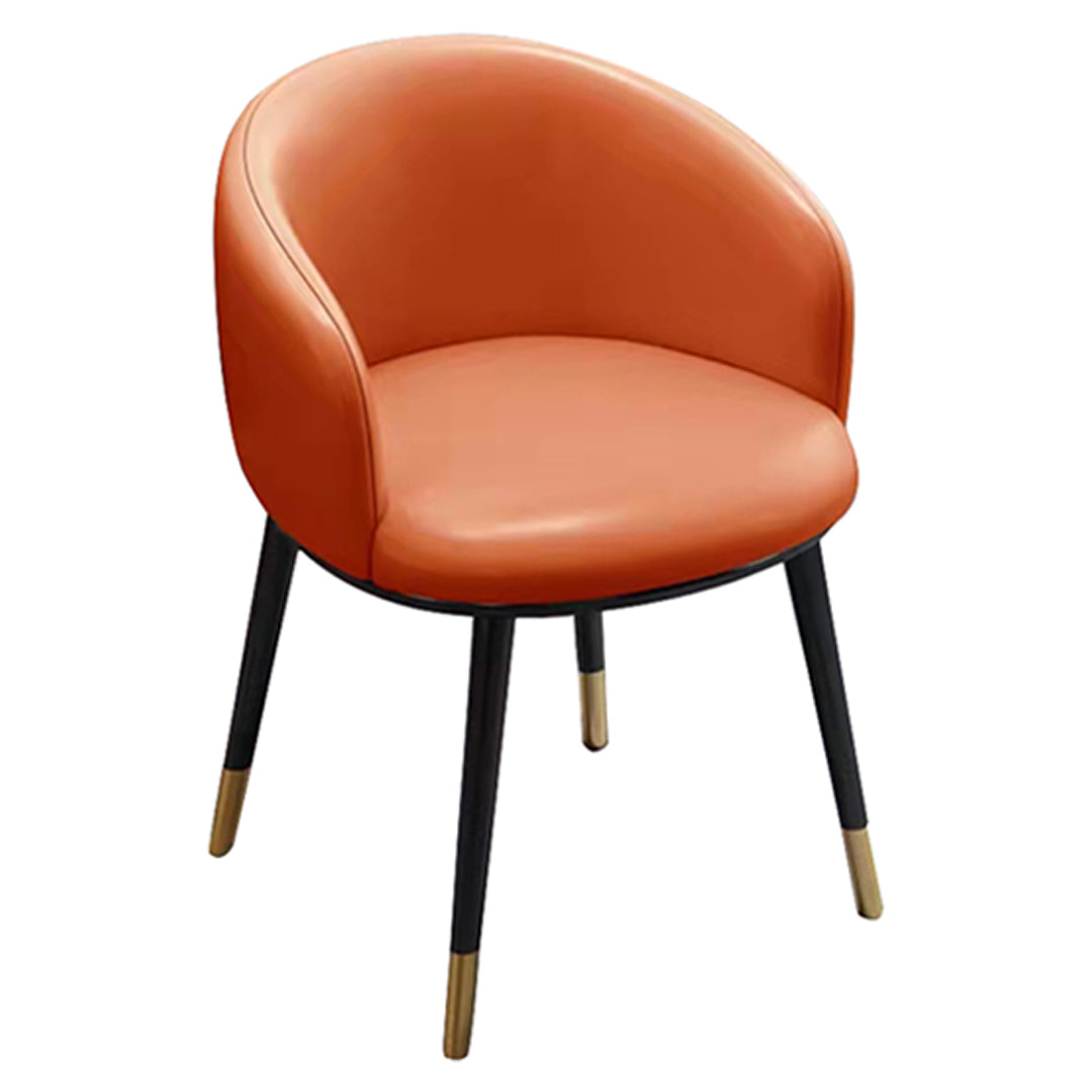 Sillas de comedor tapizadas de estilo escandinavo, silla con respaldo sólido para el hogar