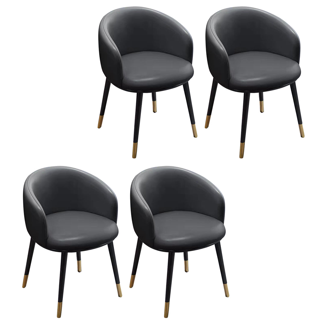 Sillas de comedor tapizadas de estilo escandinavo, silla con respaldo sólido para el hogar