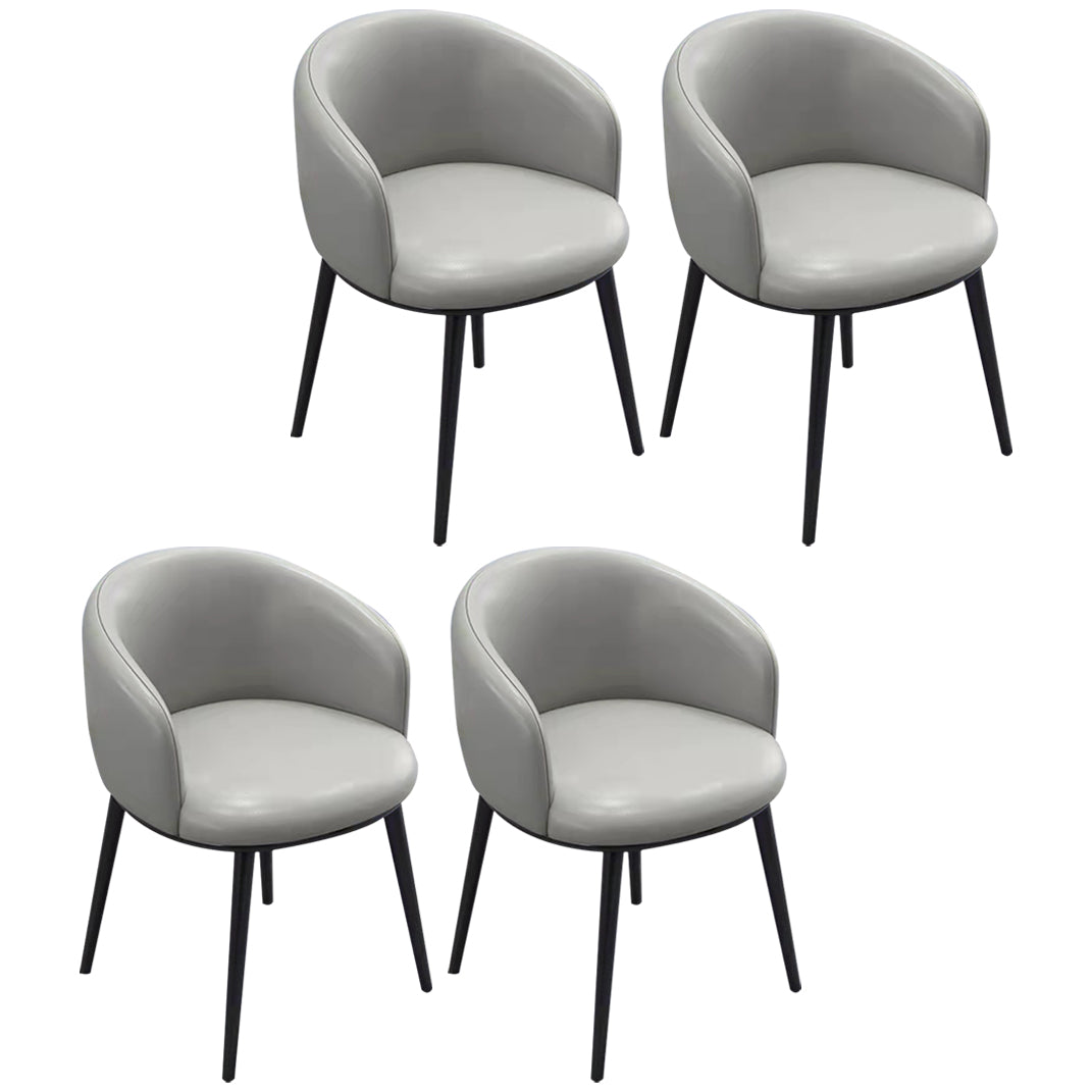 Sillas de comedor tapizadas de estilo escandinavo, silla con respaldo sólido para el hogar