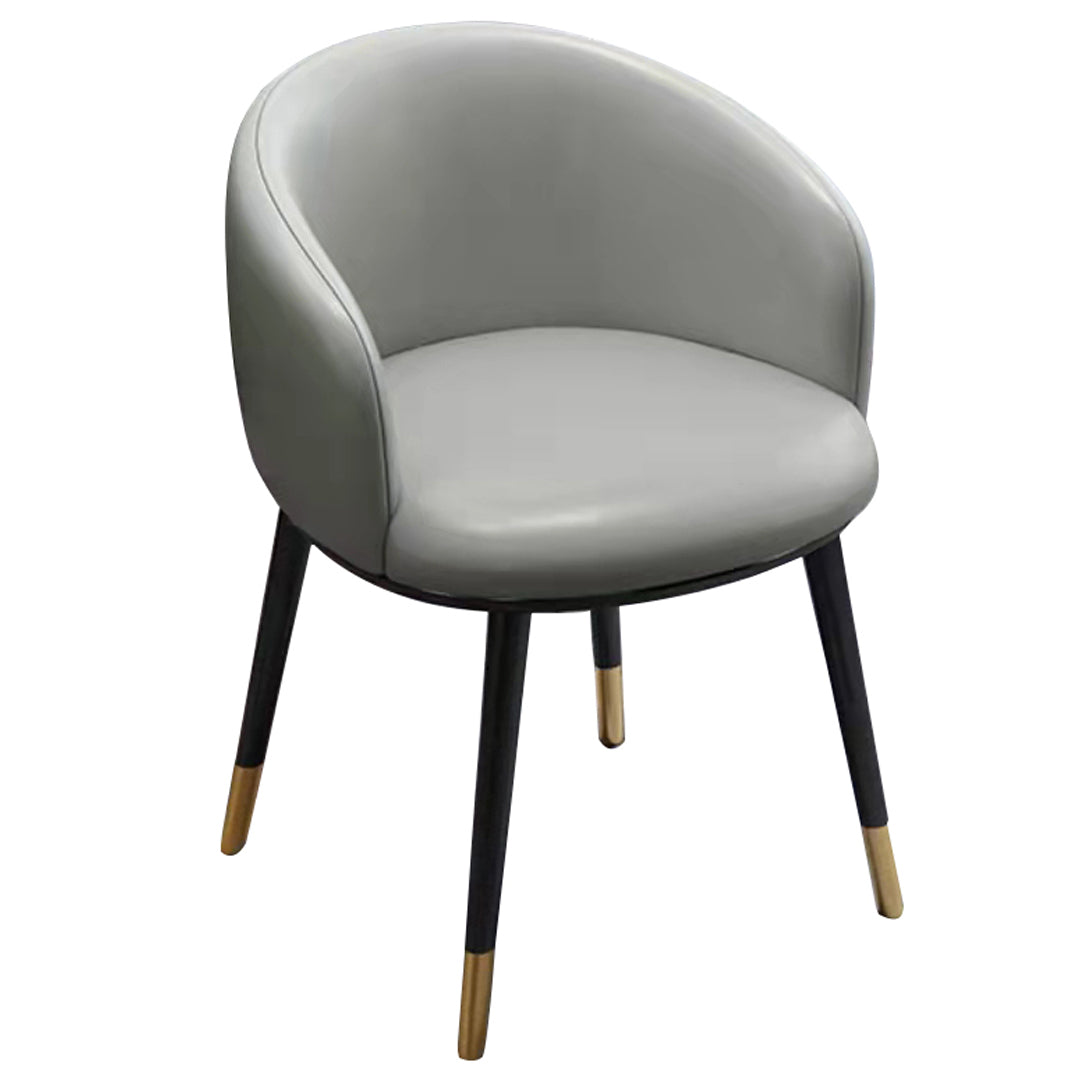 Sillas de comedor tapizadas de estilo escandinavo, silla con respaldo sólido para el hogar