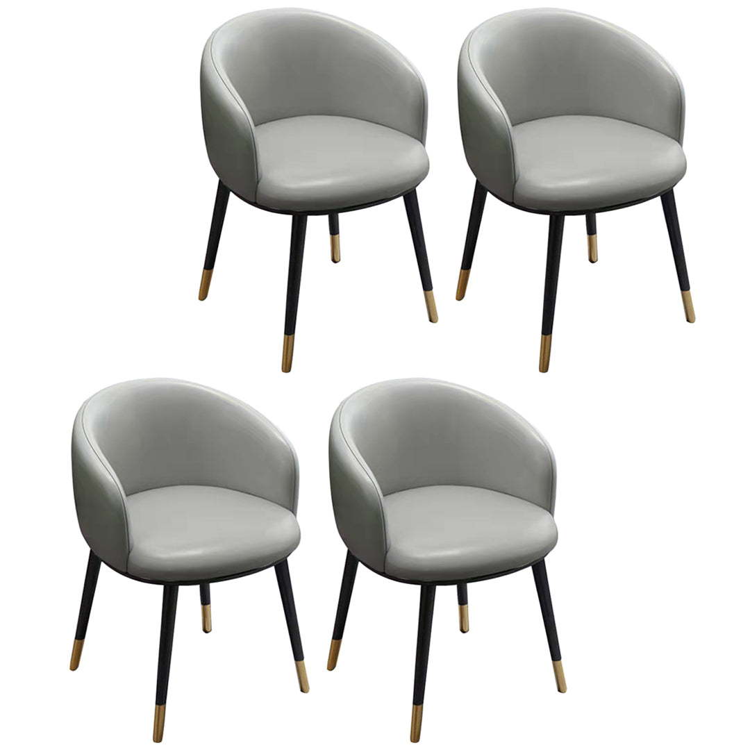 Sillas de comedor tapizadas de estilo escandinavo, silla con respaldo sólido para el hogar