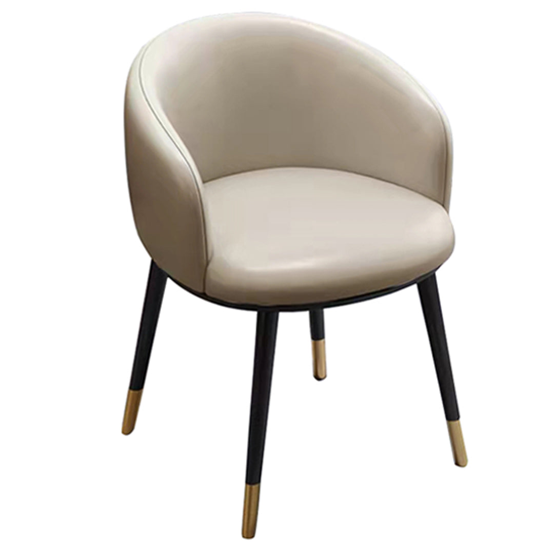 Sillas de comedor tapizadas de estilo escandinavo, silla con respaldo sólido para el hogar
