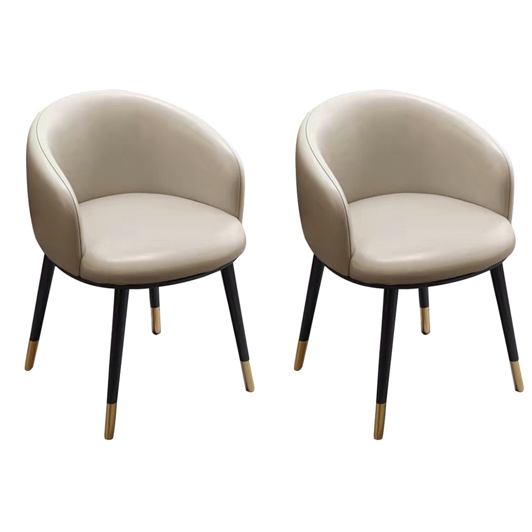 Sillas de comedor tapizadas de estilo escandinavo, silla con respaldo sólido para el hogar