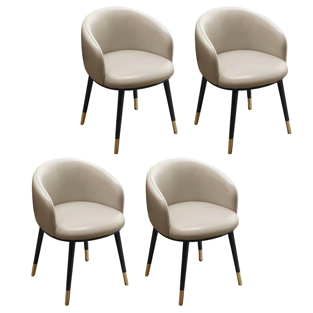Sillas de comedor tapizadas de estilo escandinavo, silla con respaldo sólido para el hogar