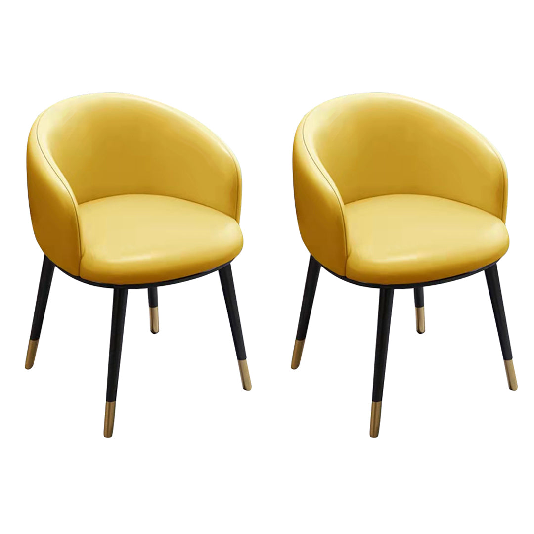 Sillas de comedor tapizadas de estilo escandinavo, silla con respaldo sólido para el hogar