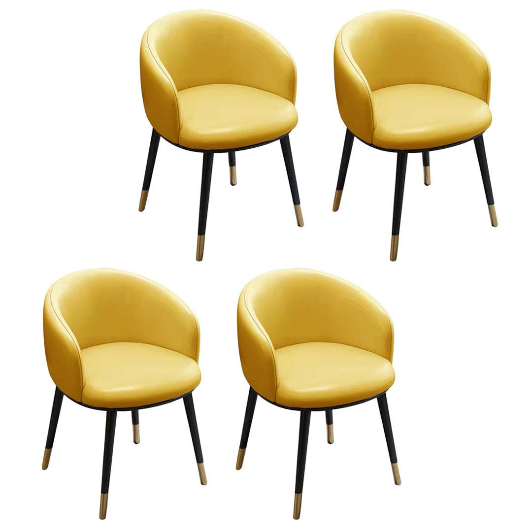 Sillas de comedor tapizadas de estilo escandinavo, silla con respaldo sólido para el hogar