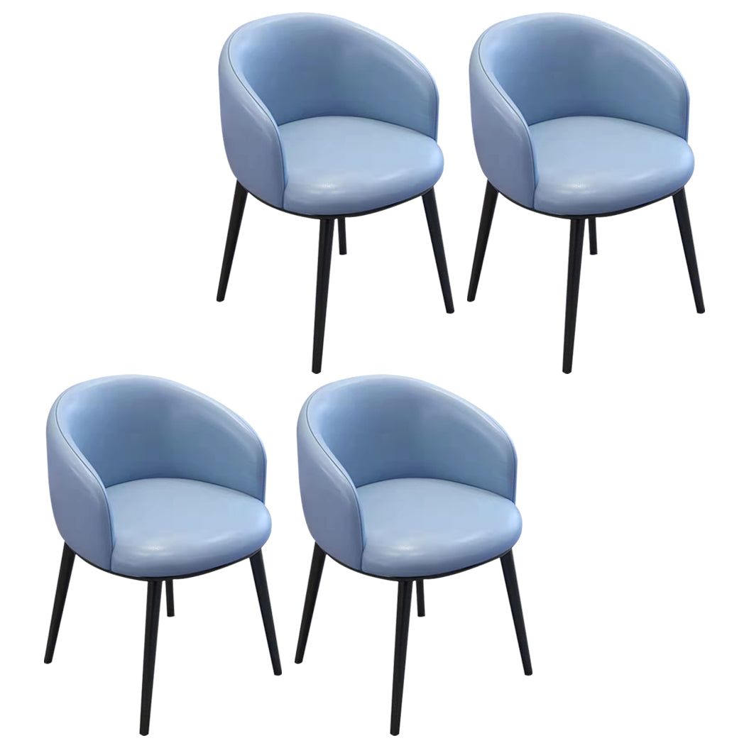 Sillas de comedor tapizadas de estilo escandinavo, silla con respaldo sólido para el hogar