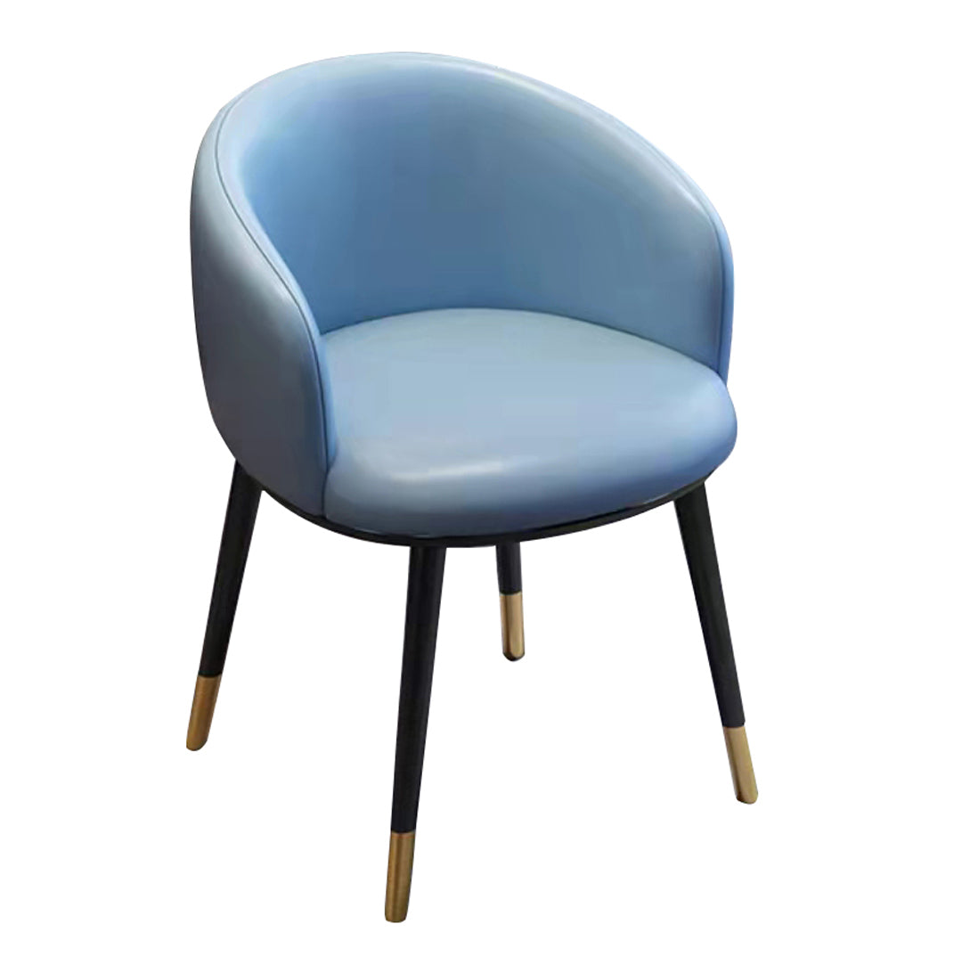 Sillas de comedor tapizadas de estilo escandinavo, silla con respaldo sólido para el hogar