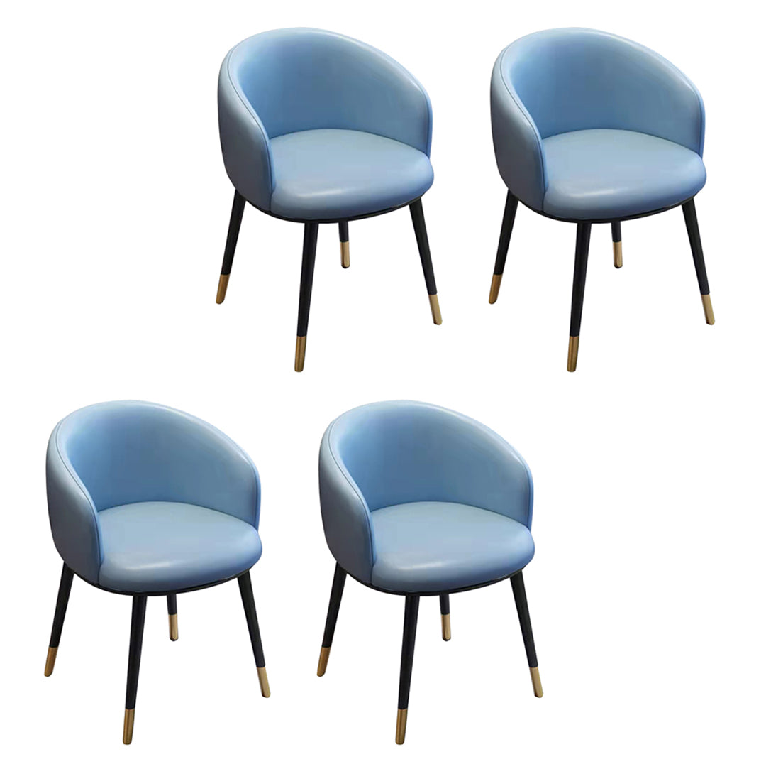 Sillas de comedor tapizadas de estilo escandinavo, silla con respaldo sólido para el hogar