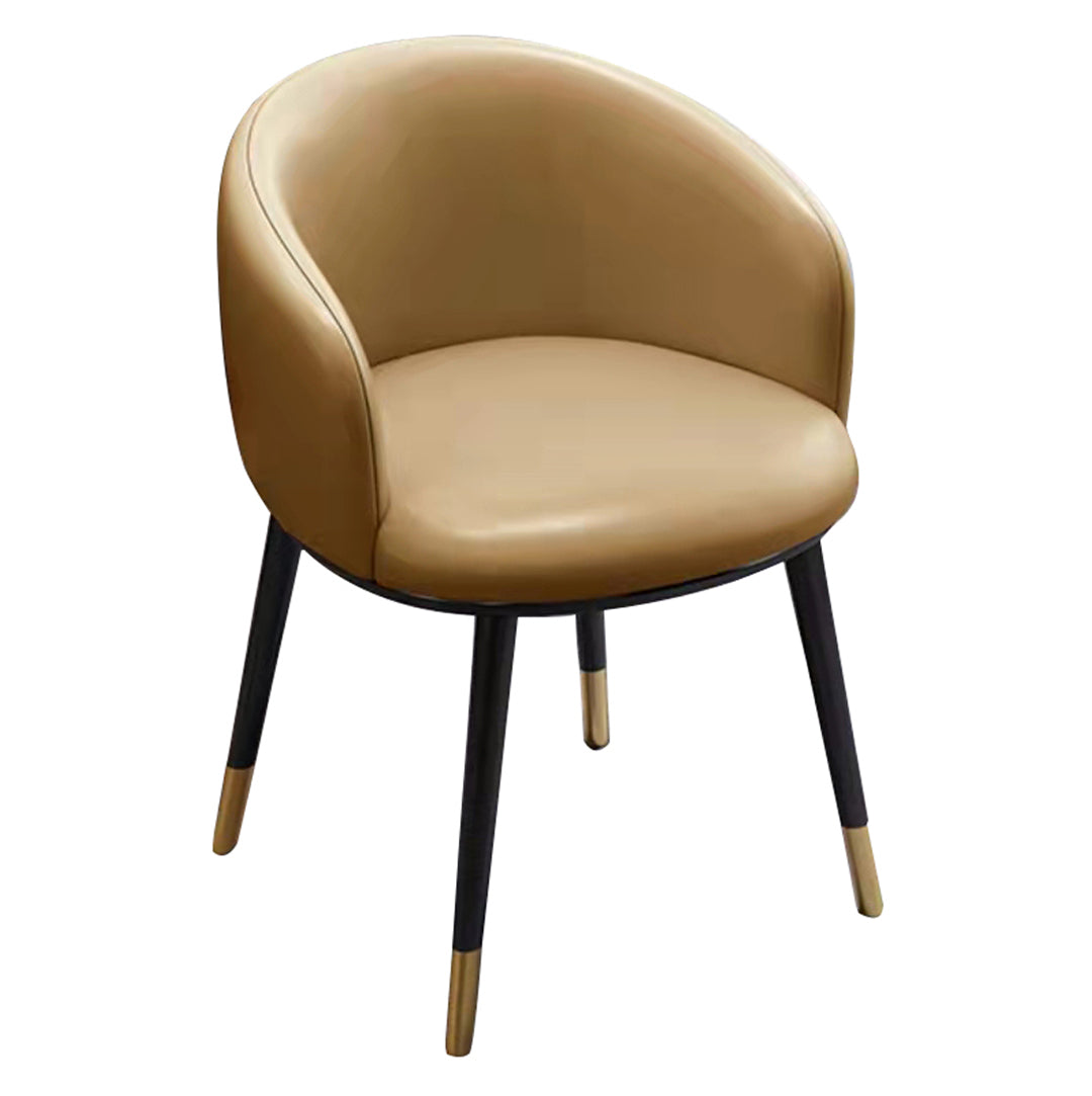 Sillas de comedor tapizadas de estilo escandinavo, silla con respaldo sólido para el hogar