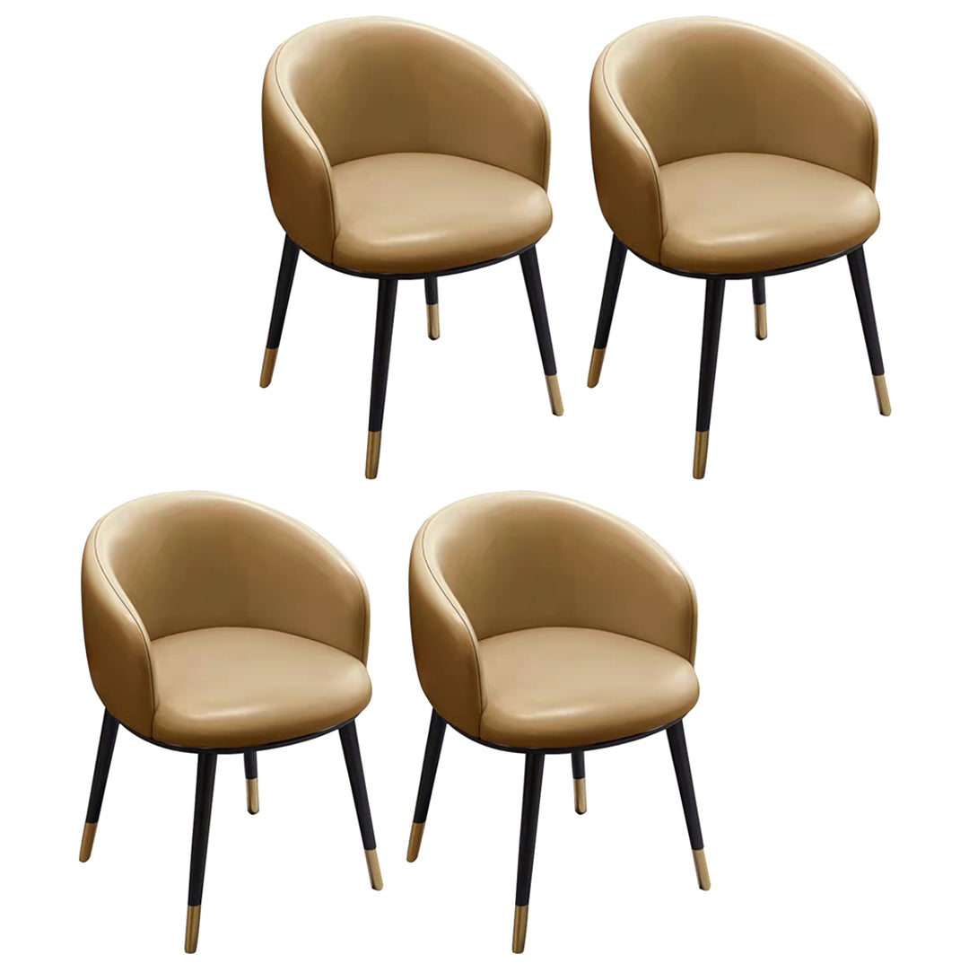 Sillas de comedor tapizadas de estilo escandinavo, silla con respaldo sólido para el hogar