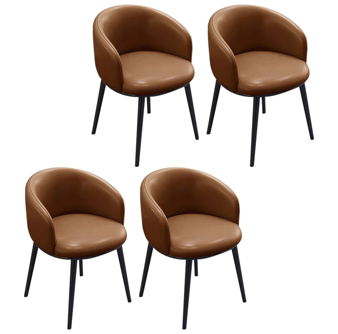 Sillas de comedor tapizadas de estilo escandinavo, silla con respaldo sólido para el hogar