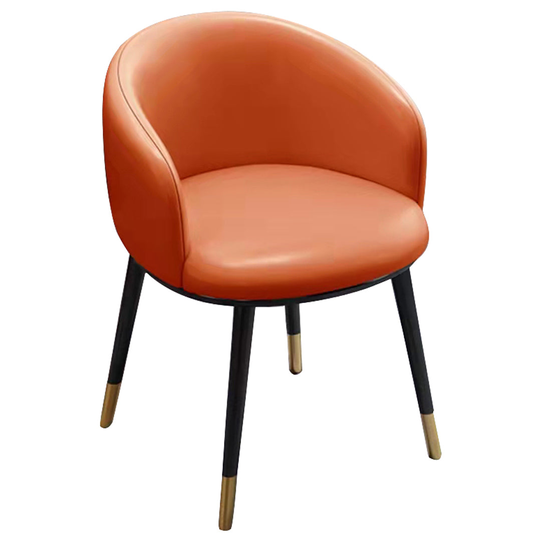 Sillas de comedor tapizadas de estilo escandinavo, silla con respaldo sólido para el hogar