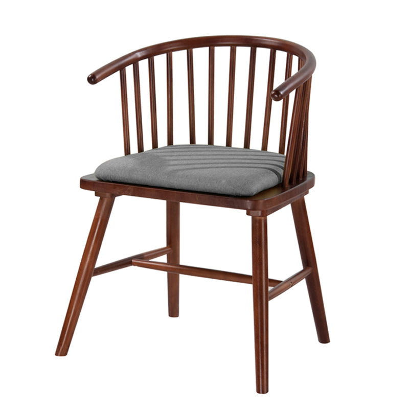 Chaise de salle à manger en bois de style scandinave, fauteuil à dossier Windsor pour salle à manger