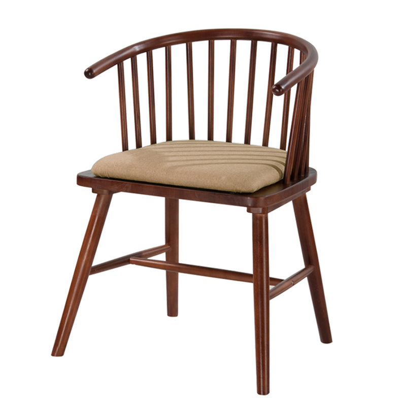 Chaise de salle à manger en bois de style scandinave, fauteuil à dossier Windsor pour salle à manger