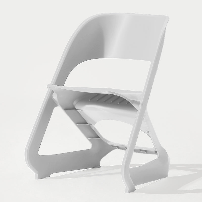 Chaise de salle à manger en plastique moderne, chaise latérale à dossier ouvert pour utilisation au restaurant