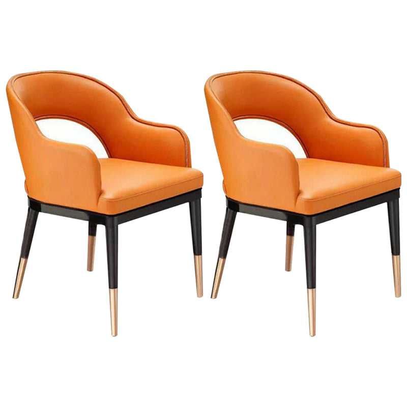 Sillas de comedor de madera Glam, sillones de comedor de cuero para uso en restaurantes