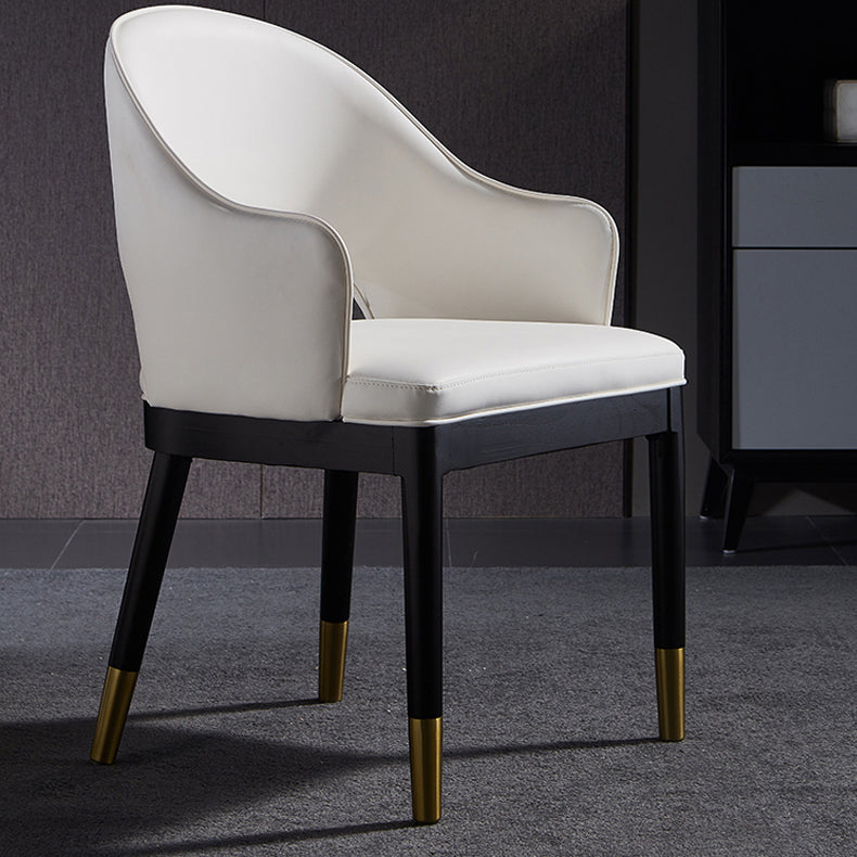Sillas de comedor de madera Glam, sillones de comedor de cuero para uso en restaurantes