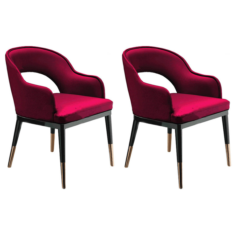 Chaises de salle à manger en bois Glam, fauteuils de salle à manger en cuir pour usage au restaurant