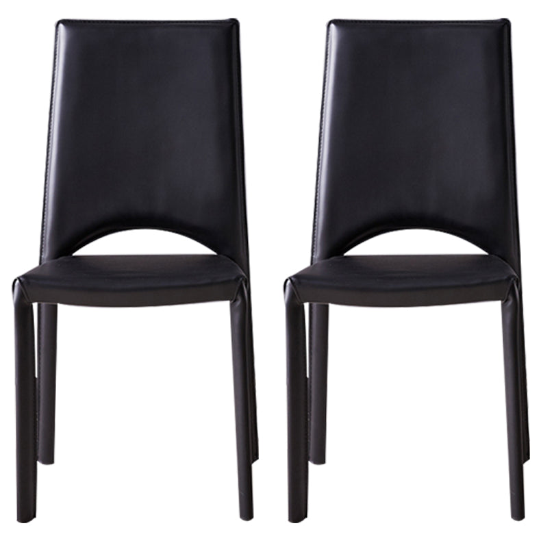 Chaise de salle à manger en métal moderne, chaise latérale à dossier ouvert pour utilisation au restaurant