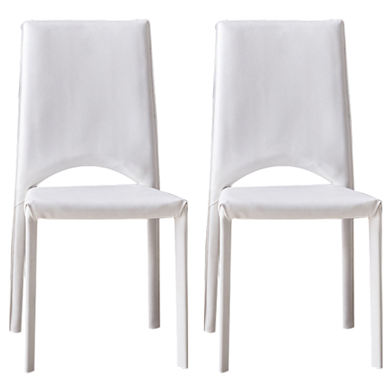 Chaise de salle à manger en métal moderne, chaise latérale à dossier ouvert pour utilisation au restaurant