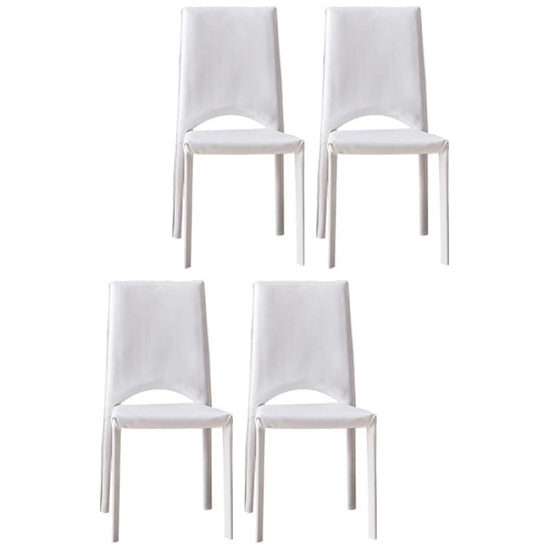 Silla de comedor de metal moderno con respaldo abierto, silla lateral para uso en restaurantes