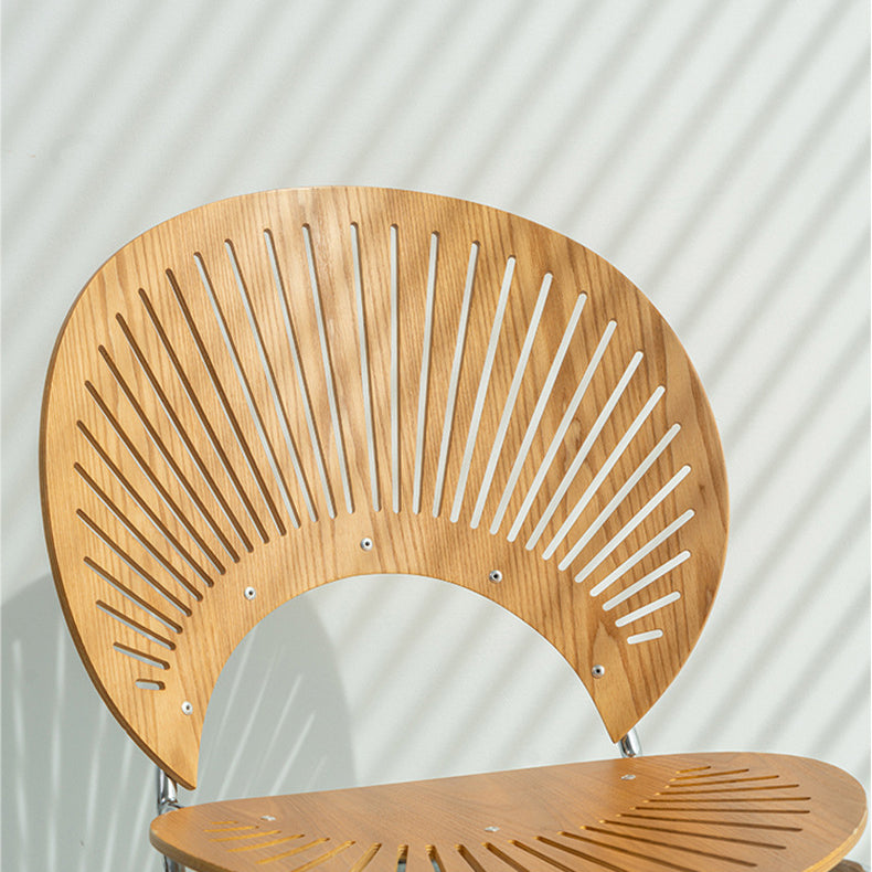 Chaise de salle à manger de style contemporain Chaises de cuisine sans accoudoirs avec pieds en métal