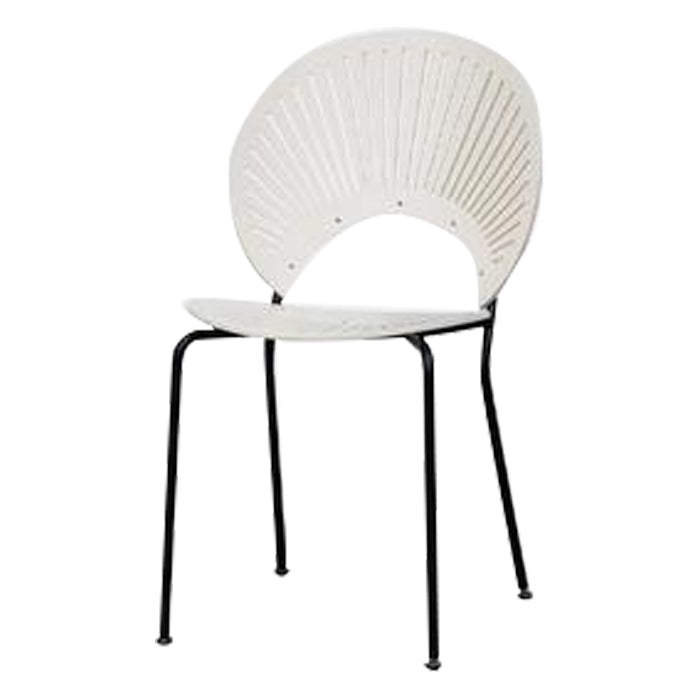 Chaise de salle à manger de style contemporain Chaises de cuisine sans accoudoirs avec pieds en métal