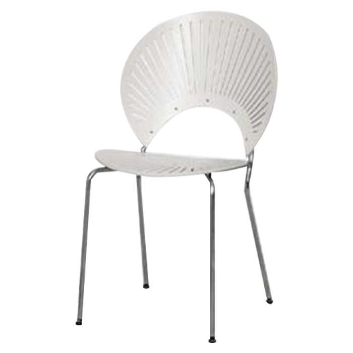 Chaise de salle à manger de style contemporain Chaises de cuisine sans accoudoirs avec pieds en métal
