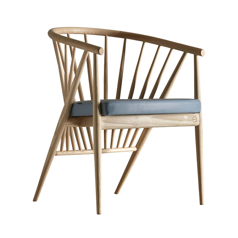 Chaise de salle à manger en bois traditionnel Restaurant Windsor Back Bran coussin