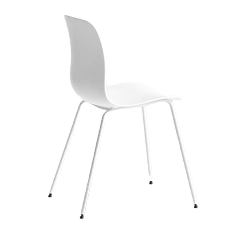 Silla de comedor moderna sin brazos Silla de comedor de plástico para uso en restaurantes