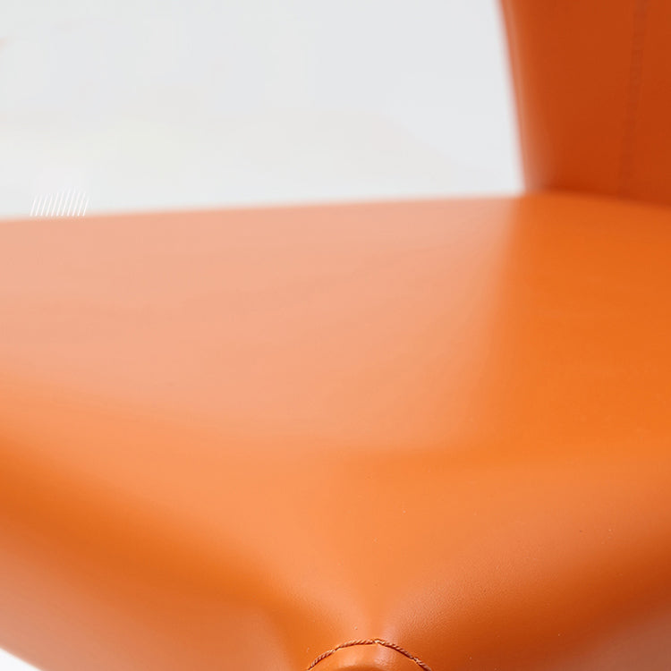 Silla de comedor de estilo moderno, sillón orejero de metal sin brazos para cocina
