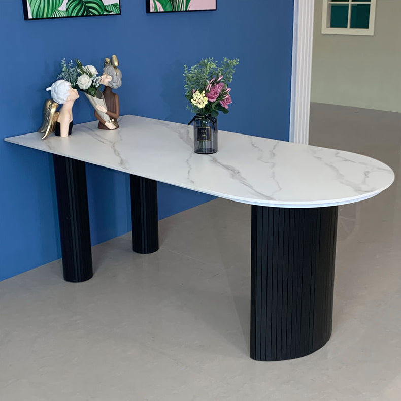 Simplicity Style Free from Dining Site Table Stone Home Dining Room Furniture
