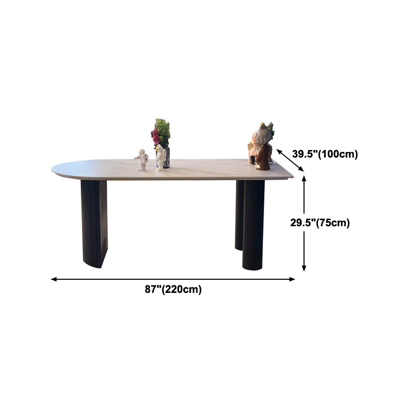 Simplicity Style Free from Dining Site Table Stone Home Dining Room Furniture