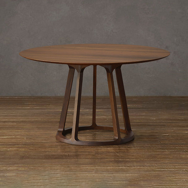 Pine Solid Wood Dining Table Modern Solid Wood Pedestal Dining Table