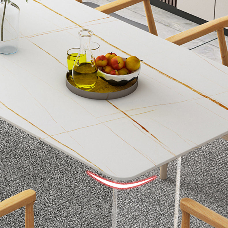 Moderno 1/2/5/7 Piezas Juego de comedor sinterizado Set de muebles de comedor de piedra sinterizada/Artículos separados