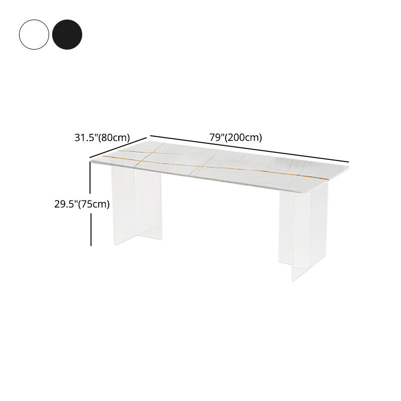 Moderno 1/2/5/7 Piezas Juego de comedor sinterizado Set de muebles de comedor de piedra sinterizada/Artículos separados