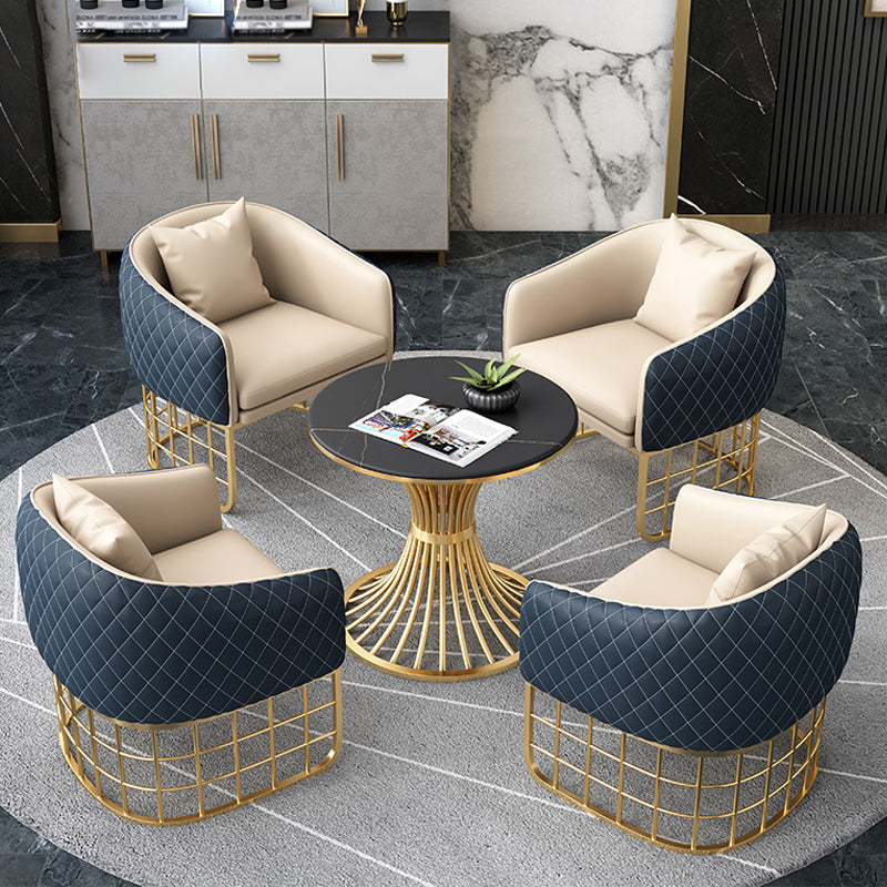 Glam 1/5 Pieces Leather Dining Set Dining Furniture Set /Separate Items