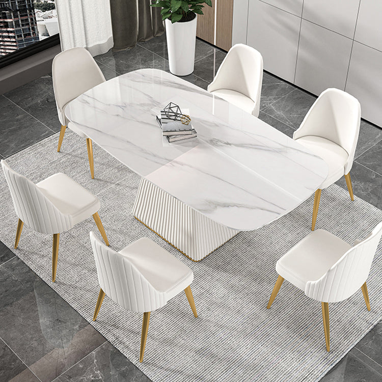 Nordic 1/2/5/7 Pieces White Dining Set Sintered Stone Dining Furniture Set /Separate Items