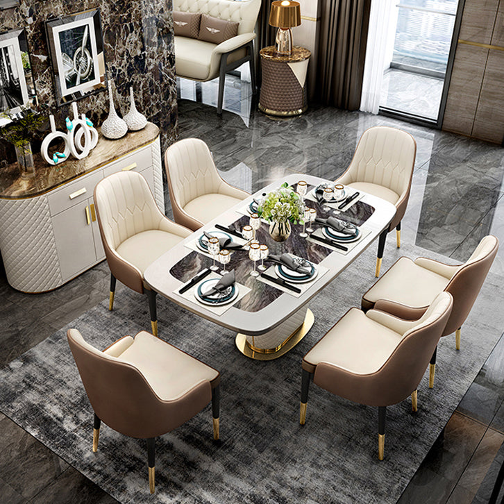 Modern 1/2/6/7 Pieces Dining Set Marble Dining Furniture Set /Separate Items