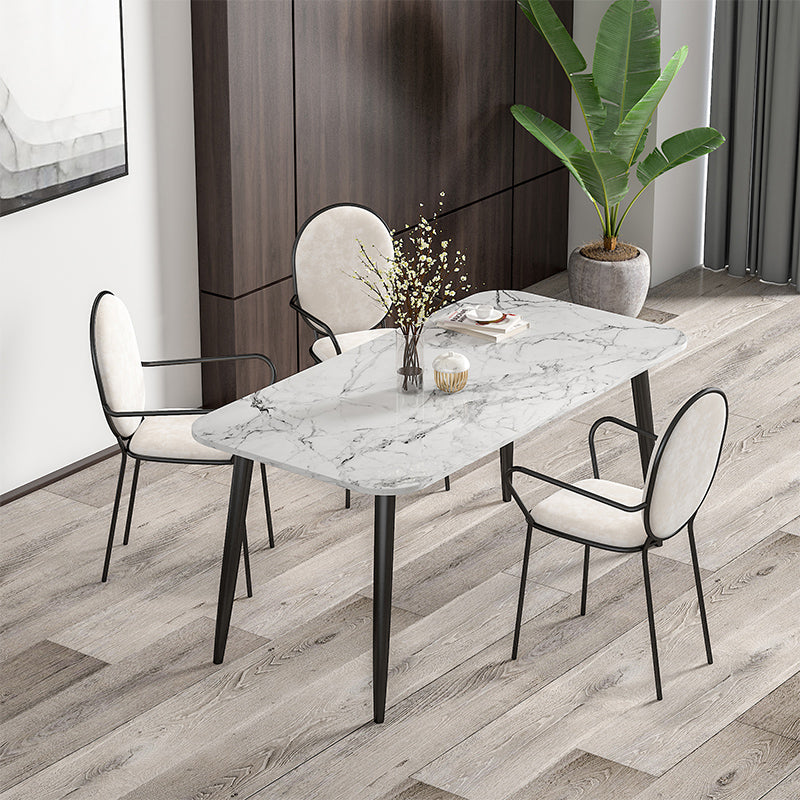 Modern 1/2/3/4/5/6/7 stukken Dinerset Marble Dining Furniture Set/aparte items