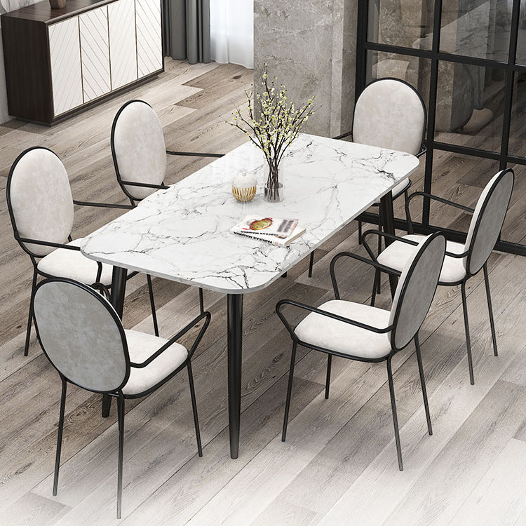 Modern 1/2/3/4/5/6/7 stukken Dinerset Marble Dining Furniture Set/aparte items