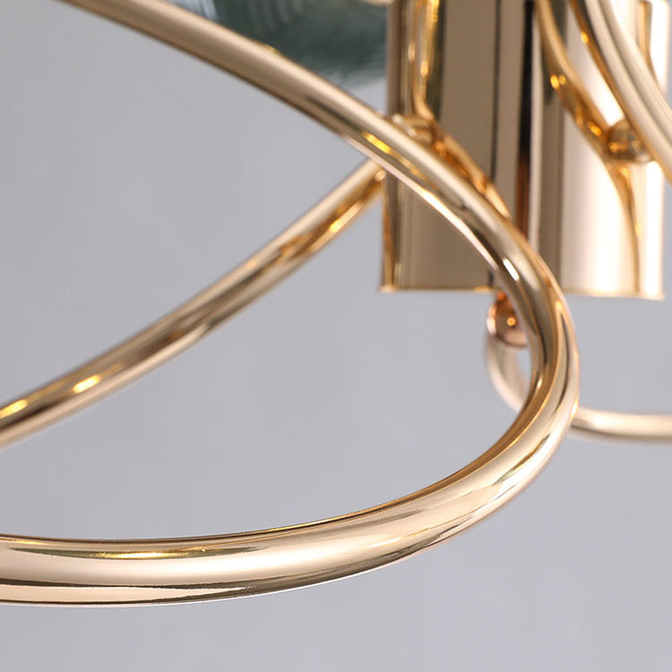 Metal Chandelier Light Fixtures Modern Multi-Head Globe Pendant Lamp for Living Room