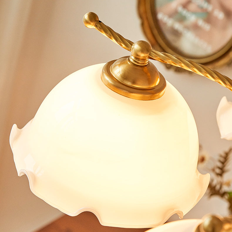 Wood Japanese Style Chandelier Gold Hanging Light with Metal for Restaurant