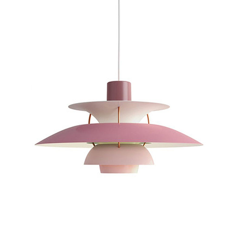 Éclairage pendentif en couches nordiques Métal 1