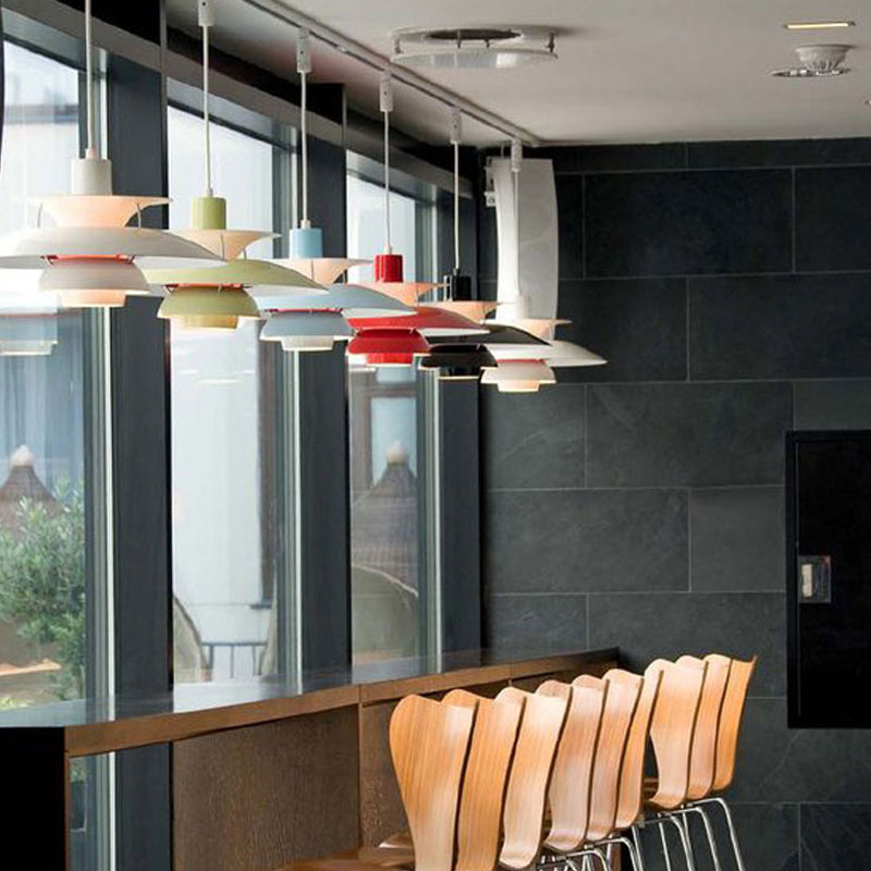 Éclairage pendentif en couches nordiques Métal 1