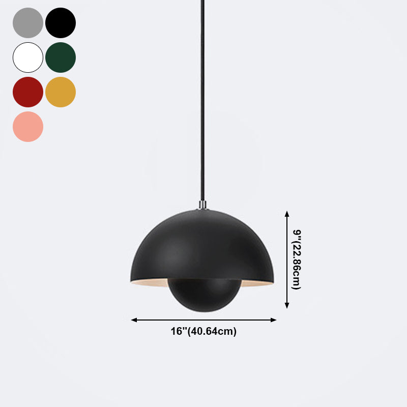 Macaron Creative Drop Lamp Metal 1-Light Dining Room Hanging Lightture